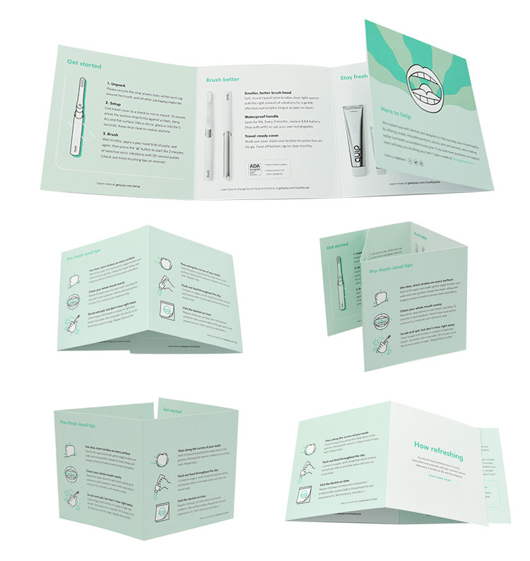 工廠設計創(chuàng)意產品目錄宣傳廣告頁彩色異形燙金雙膠紙三折頁印刷